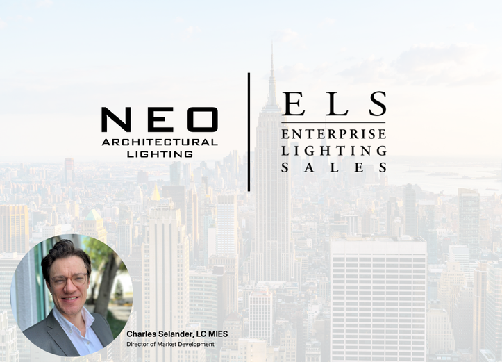 NEO Architectural Lighting Announces New York City Agency Partnership and Appoints Charles Selander New Director of Market Development​